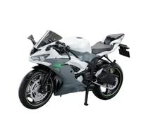 SOUTES Modello di moto 1/12 Per Kawasaki Per NIJIA ZX-6R, Modello Di Motocicletta In Miniatura, Giocattolo, Auto In Lega Pressofusa, Regalo Decorativo(Grey)