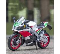 SOUTES Modello di moto Collezione Di Miniature, Regalo Compleanno 1:12 Per Aprilia RSV4 Modelli Motociclette In Lega Pressofusa(White)