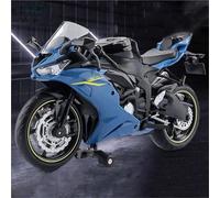 SOUTES Modello di moto Modellini Di Auto Collezione In Lega Pressofusa Modelli Moto 1:12 Per KAWASAKI E Per NINJA ZX-6R Oggetti Regali(Blue)