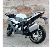 SOUTES Modello di moto Modellino Di Moto Da Cross In Scala 1/12, Modello Auto Giocattolo Collezione, Prodotto In Pressofusione Per Kawasaki Per Ninja ZX-6R(Grey)