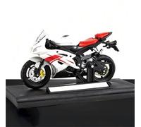 SOUTES Modello di moto Modellino Di Motocicletta Da Corsa In Scala 1:18, Giocattolo, Decorazione D'interni Per La Casa, Regalo Compleanno Per Yamaha R6(White)