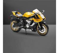 SOUTES Modello di moto Modellino Di Motocicletta Pressofusa In Scala 1/12, Giocattolo, Decorazione D'interni Per La Casa, Regalo Di Compleanno Per Yamaha YZF-R1 YZFR1 YZF R1(Jaune)