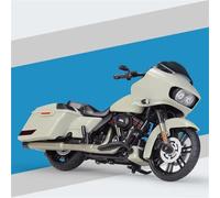 SOUTES Modello di moto Modellino Di Motocicletta Pressofusa In Scala 1/18 Giocattolo Decorazione D'interni Per La Casa Regalo Compleanno Per Harley Per Davidson 2018 CVO Road Glide(Beige)