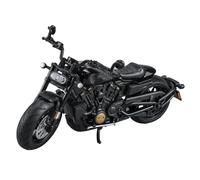 SOUTES Modello di moto Simulazione Di Modello Moto In Scala 1/12 Per Harley Per Sportster S Lega Pressofusa Street Racing(Black)