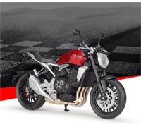 SOUTES Modello di moto Simulazione In Scala 1/12 Per HONDA CB1000R Fuoristrada, Modello In Lega Pressofusa, Di Moto Giocattolo, Regalo(Red)