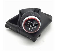 SOUTES Ricambio auto 12 Millimetri Pomello Del Cambio Ghetta Boot Leva Maniglia Testa Della Copertura Per Audi A4 S4 B8 8K A5 8T Q5 8R Per S Line 2007-2015(R 1 2 3 4 5 Red2)