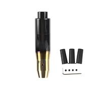 SOUTES Ricambio auto Con Pulsante Pomello Del Cambio Per Auto Manuale Automatico 5 Velocità Universale Leva Accessori Per La Sostituzione Parcheggio(Black gold)