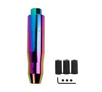 SOUTES Ricambio auto Con Pulsante Pomello Del Cambio Per Auto Manuale Automatico 5 Velocità Universale Leva Accessori Per La Sostituzione Parcheggio(Rainbow)