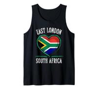South Africa Flag Heart East London City Canotta