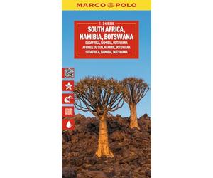 South Africa, Namibia, Botswana Marco Polo Map: wegenkaart 1:2.400.000