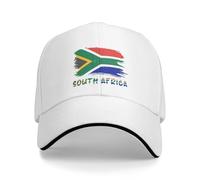 South Africa South African Flag Uomo Donna con Visiera Asciugatura Rapida Berretto da Baseball Traspirante Trucker cap for all'Aria Estivo Casual