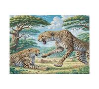 South African Cheetahs Puzzle 500 Pezzi Serate In Casa Con Amici Cute Pet Animals Giochi Da Tavolo Per Gruppo Divertimento E Convivialità Regalo Per Amici E Parenti 500 PCS