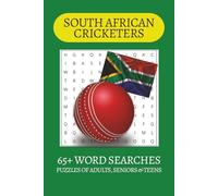 South African Cricketers Word Search Puzzle Book: Word Searches with Easy to Read Print about South African Cricketers, South Africa, Cricket and more ... . Gift for Vacations, Holiday and Free Times