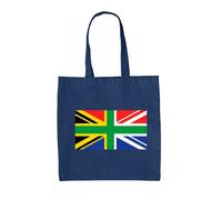South Africano Union Jack - Borsa Tote IN Tela - UK Bandiera Cape Town London