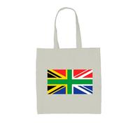 South Africano Union Jack - Borsa Tote IN Tela - UK Bandiera Cape Town London