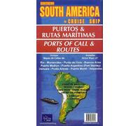 South America:Ports Of Call & Routes - Mapa Eng/Esp