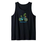 South Beach bicicletta groovy 80s vibe con palma Miami Canotta