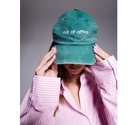 South Beach - Cappellino verde slavato con scritta "Out Of Office" No Size