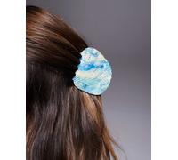 South Beach - Fermaglio per capelli in resina blu a forma di conchiglia No Size