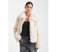 South Beach - Giacca in pelliccia sintetica stampata multicolore 48