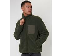 South Beach Giacca South Beach Fleece Borg con cerniera e tasca xsmall verde
