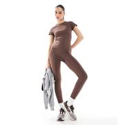 South Beach - Leggings a vita alta marroni-Marrone M