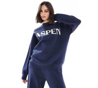 South Beach - Maglione blu con collo a imbuto XS