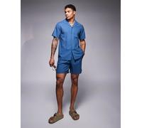 South Beach - Pantaloncini da mare blu navy con coulisse in coordinato M