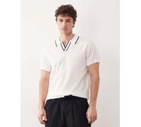 South Beach - Polo in maglia bianca-Bianco L