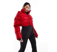 South Beach - Ski - Tuta da sci stile giacca imbottita rossa-Rosso 48