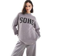 South Beach - Soho - Maglione grigio con collo a imbuto M