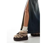 South Beach - Stivaletti stringati soffici marroni-Marrone 36