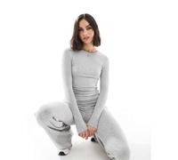 South Beach - Top a maniche lunghe grigio M