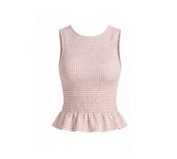 South Beach Top rosa chiaro / bianco lana Donna South Beach XL