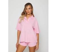 South Beach - Top stile rugby rosa in spugna 46