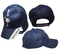 South Carolina Sc State Testurizzato Rete Blu Scuro Ricamato Cappello CAP721AM