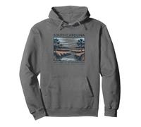 South Carolina Soft Light Tide-Born Ancora Felpa con Cappuccio