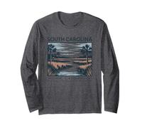 South Carolina Soft Light Tide-Born Ancora Maglia a Manica