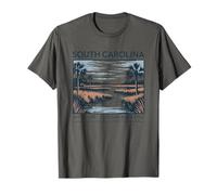 South Carolina Soft Light Tide-Born Ancora Maglietta