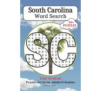 South Carolina Word Puzzle: 50+ Word Search Puzzles with Easy to Read Print about SC History, Landmarks, Culture, Foods, and More...Gift for Vacations, Holidays, Screen Free Time