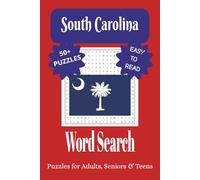 South Carolina Word Search Puzzle Book: Word Searches with Easy to Read Print about South Carolina, Cities, Attractions and More | 6x9 inches, 110 ... for Vacations, Holidays, and Leisure