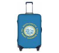 South Dakota Bandiera Copertura Bagagli Valigia Trolley Protettore Elastico Lavabile Anti Graffio Fit 46-81 Pollici, bianco, XL