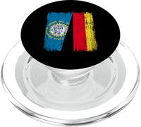 South Dakota Germania Mezza bandiera del Sud Dakotan Patrimonio tedesco PopSockets PopGrip per MagSafe