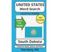 South Dakota Word Search Puzzle Book: Historic Cities and Towns in the Mount Rushmore State 6 x 9 inches 50+ fascinating puzzles in easy-to-read print