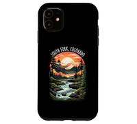 South Fork Colorado USA Scenic Mountain Retro Tramonto Stile Custodia per iPhone 11