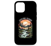 South Fork Colorado USA Scenic Mountain Retro Tramonto Stile Custodia per iPhone 12/12 Pro