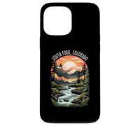 South Fork Colorado USA Scenic Mountain Retro Tramonto Stile Custodia per iPhone 13 Pro Max
