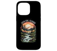 South Fork Colorado USA Scenic Mountain Retro Tramonto Stile Custodia per iPhone 14 Pro Max