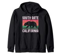 South Gate California 323 Codice Area SoCal Quartiere Rosa Felpa con Cappuccio