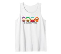 South Park 8 Bit Characters with Show Logo Funny Cartoon Canotta